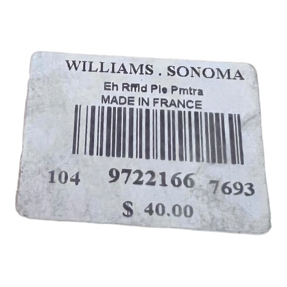 Emile Henry Ruffled Pie Dish Red Made France 10.5 X10.5 X 2.5 Williams Sonoma - Picture 7 of 7